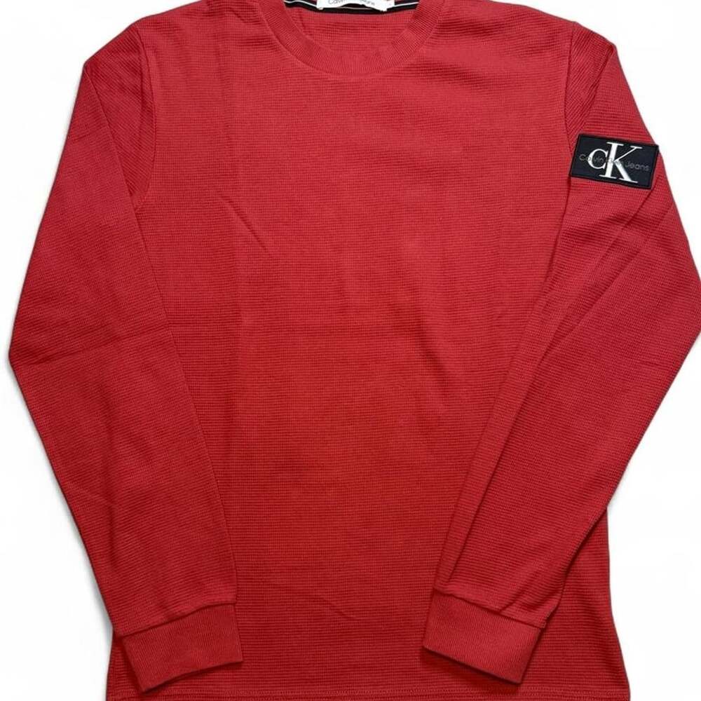 Calvin Klein Jeans ribbed cotton long sleeve top size large brand new without ta